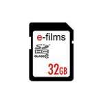 E-films (EF-1802) 32GB SDHC Memory Card - Class 10 E-films (EF-1802) 32GB SDHC Memory Card - Class 10